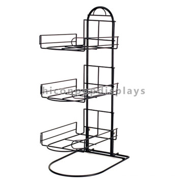 New Sports Gear Retail Store Display-Halterung Custom 3-Layer Counter Top Metall Wire Hut Stand